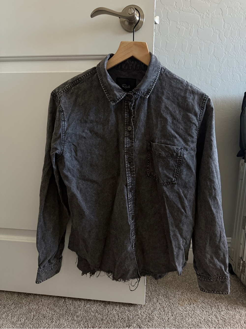 Rails Women's Washed Black Button-Down Shirt